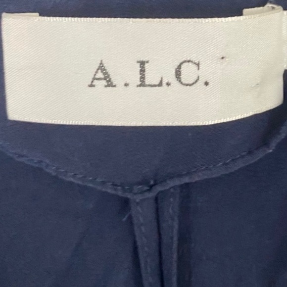 A.L.C. Neymar Navy Blue Silk Jumpsuit SZ 10 NEW!!! - Picture 7 of 8